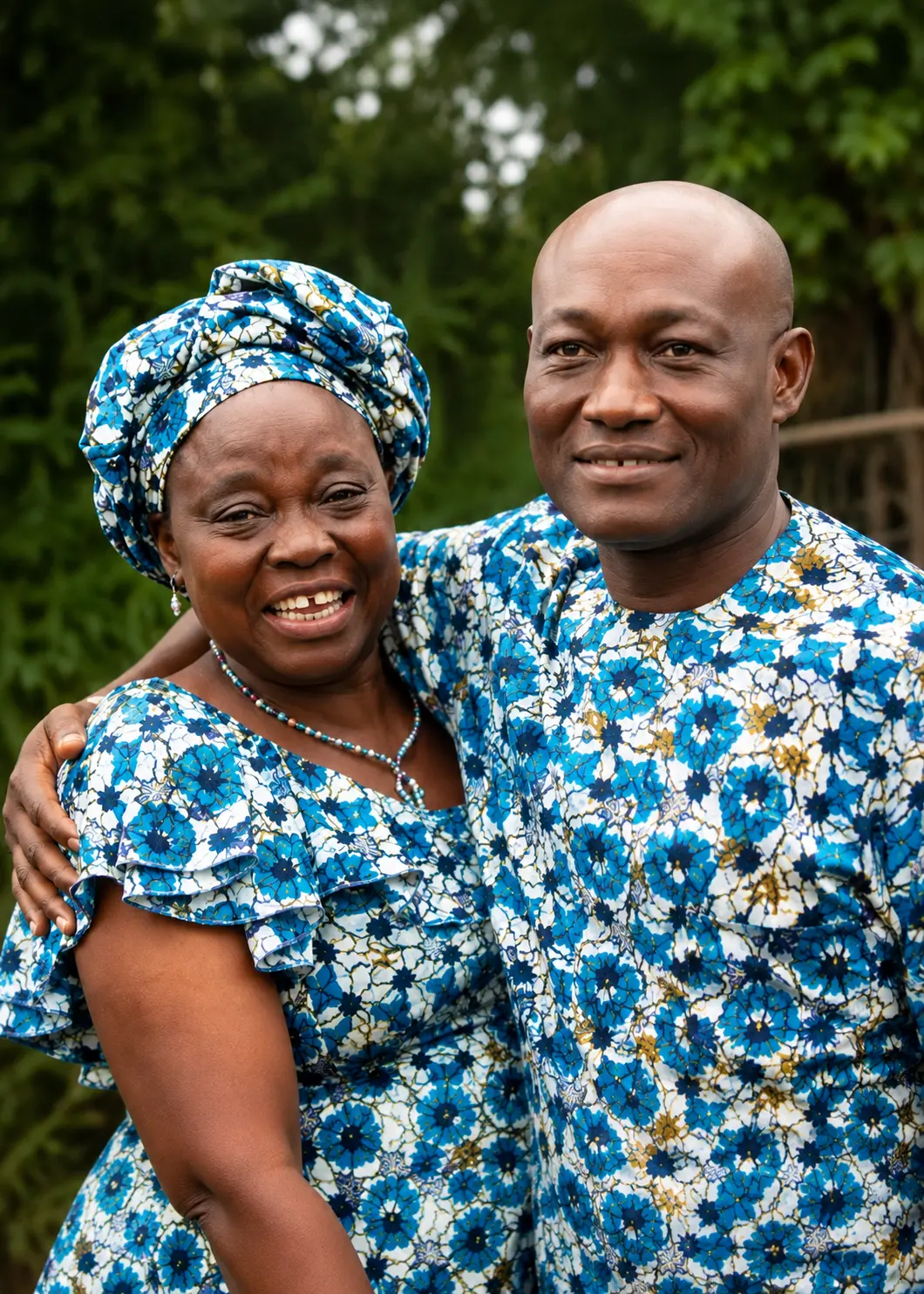 Edward Nwomeh with Margaret Nwomeh