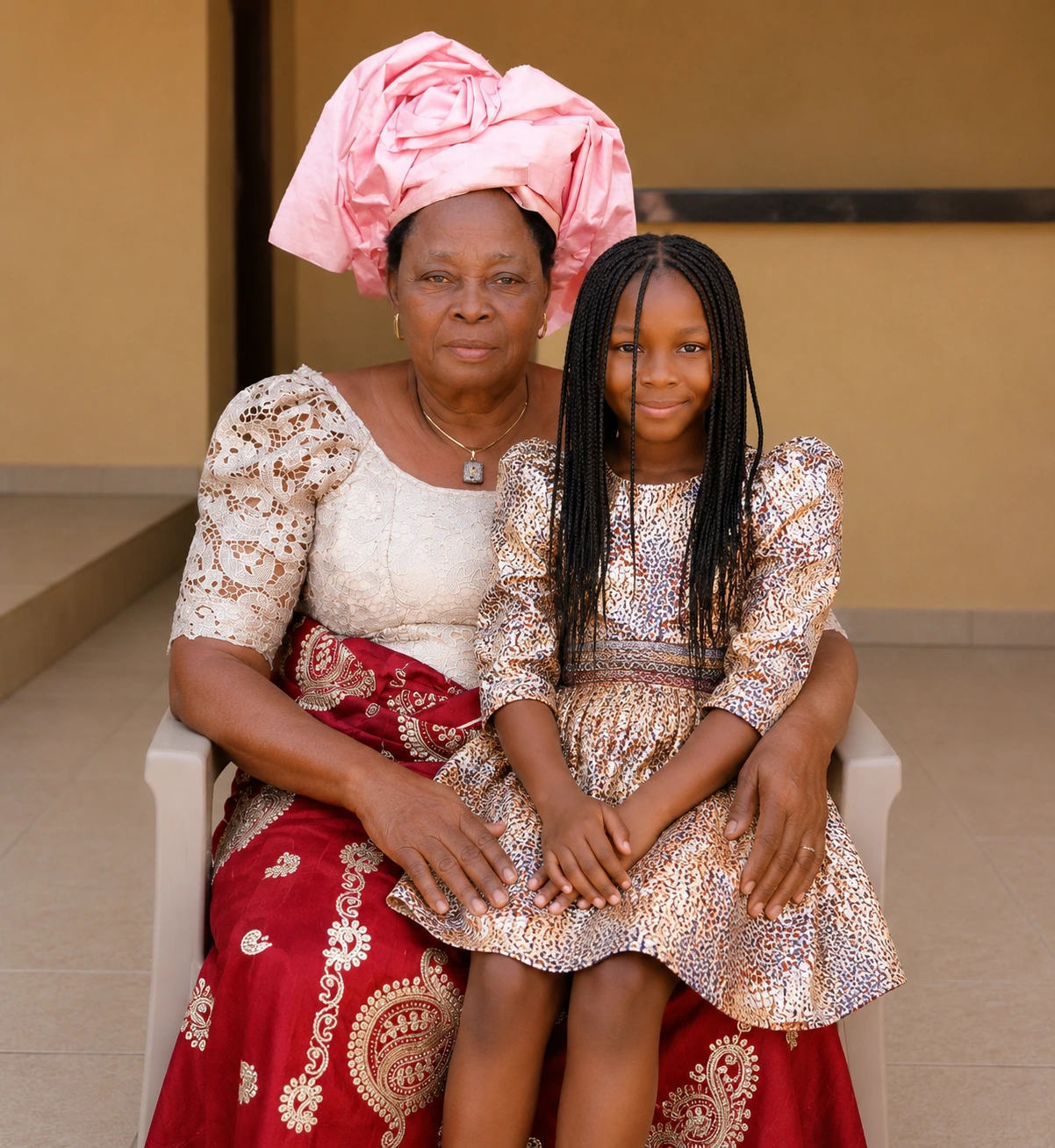 Miracle Nwomeh with Margaret Nwomeh